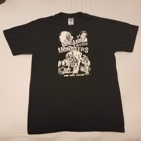 black horror t-shirt size M - Picture 1 of 2